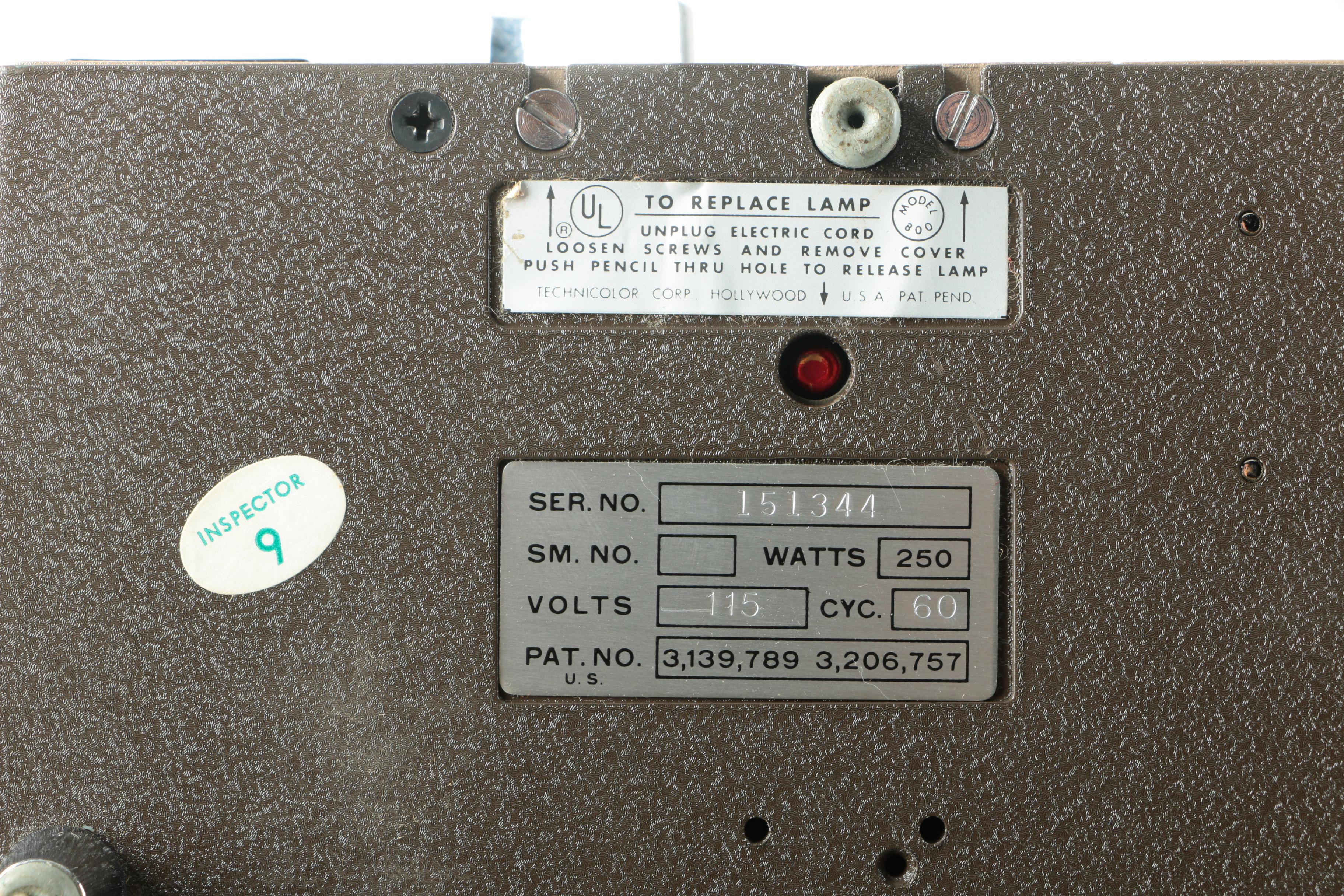 Vintage Technicolor 800 Instant Movie Projector