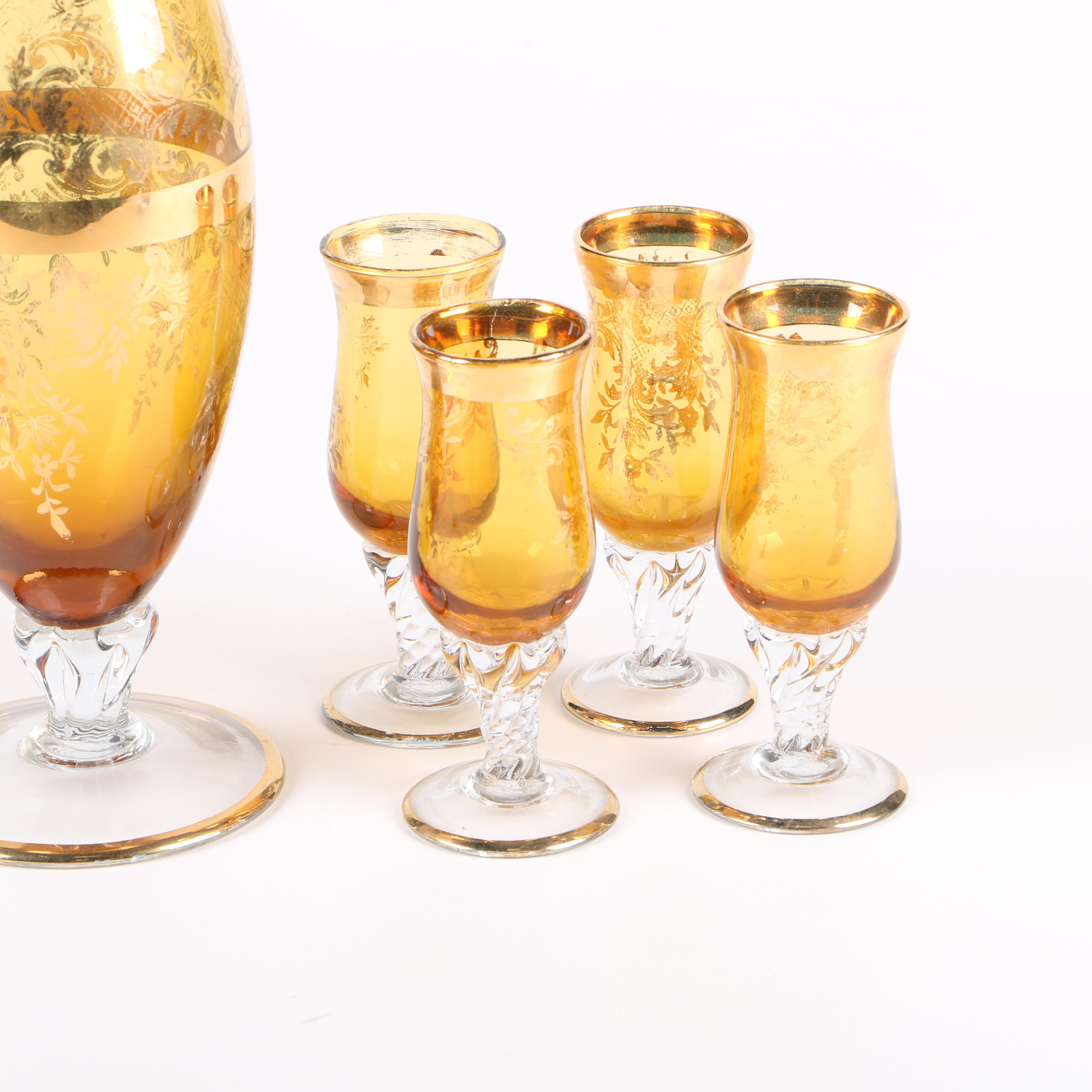 Hand Blown Decanter Set