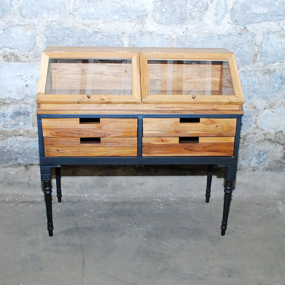 Slanted Display Cabinet