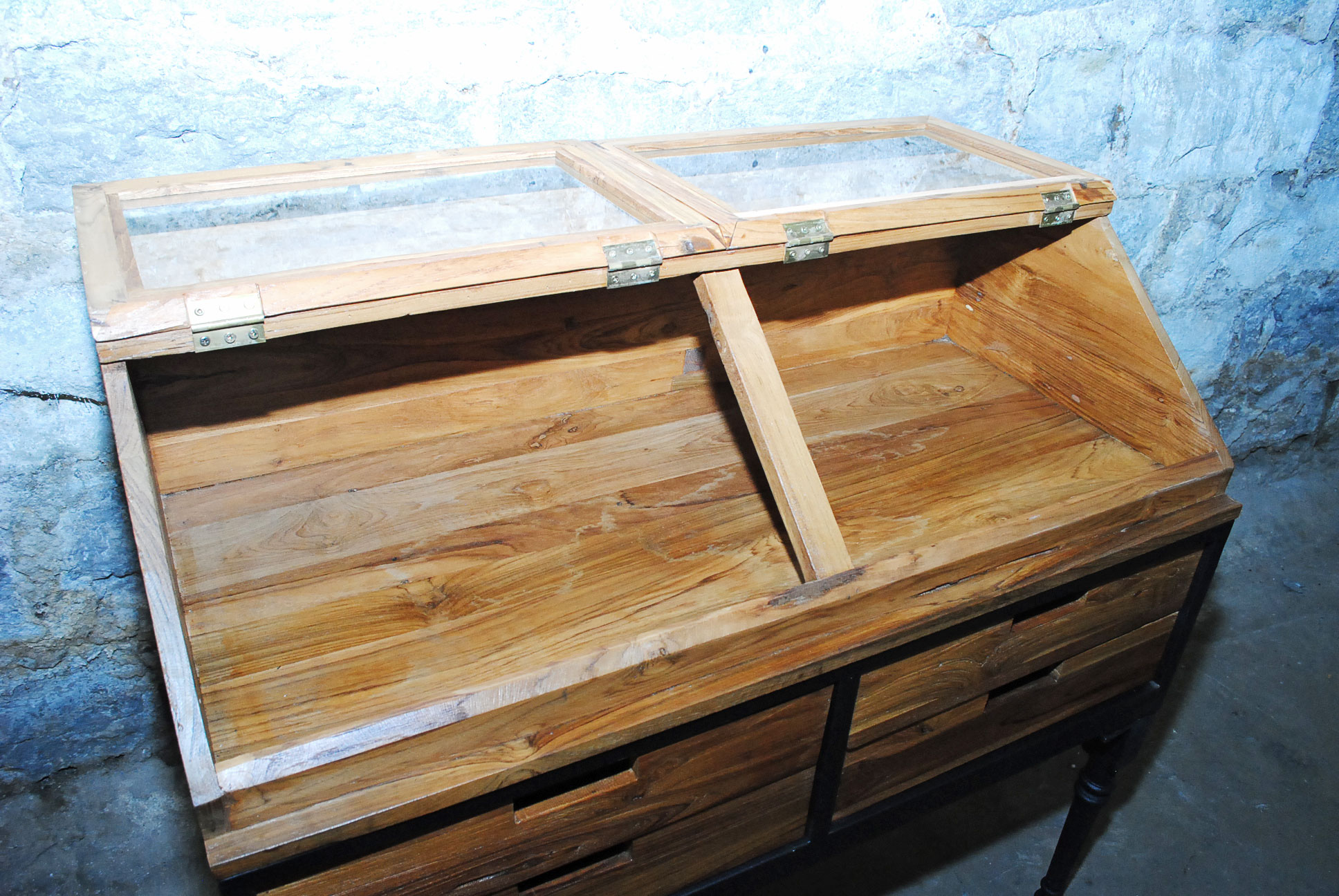 Slanted Display Cabinet