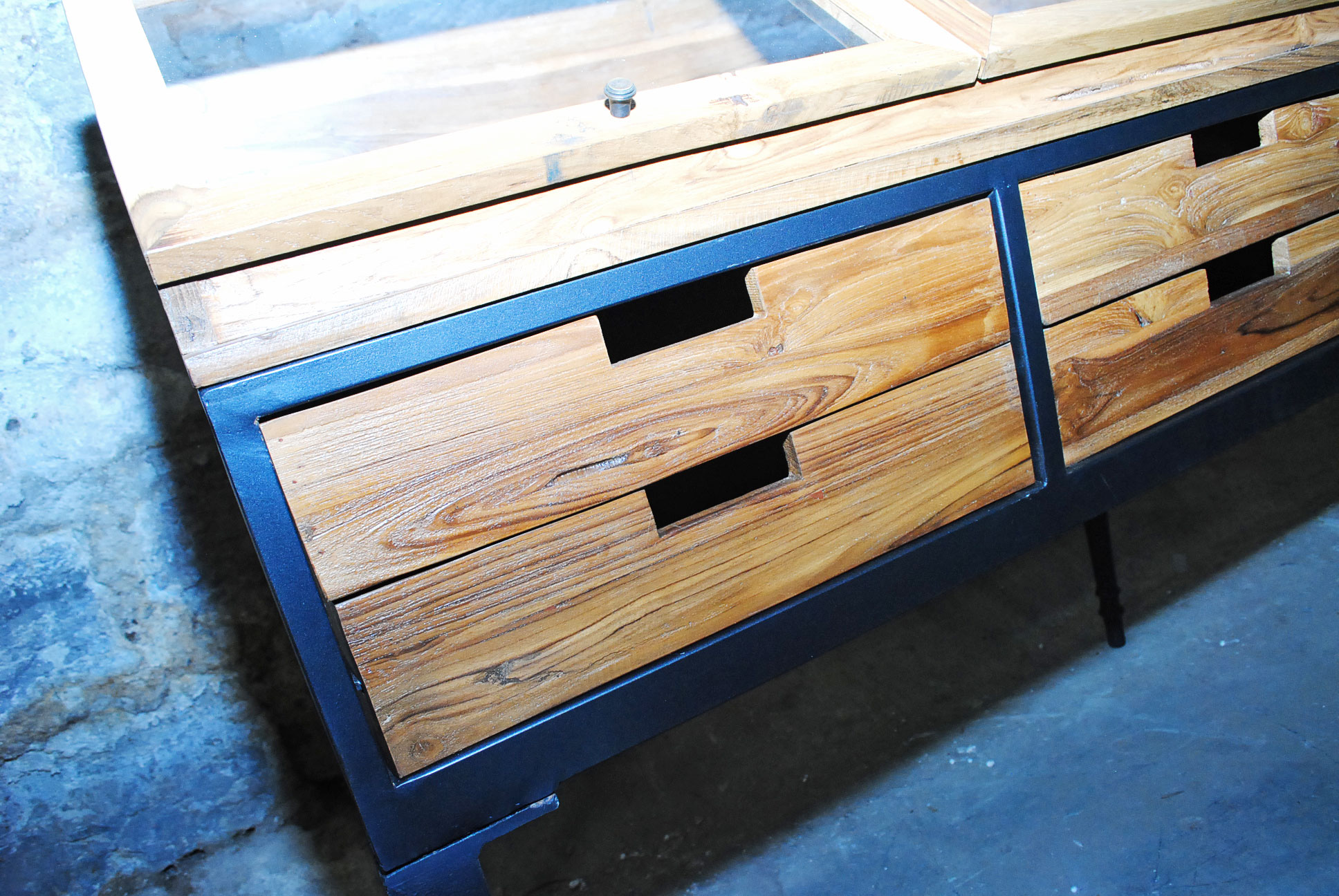 Slanted Display Cabinet