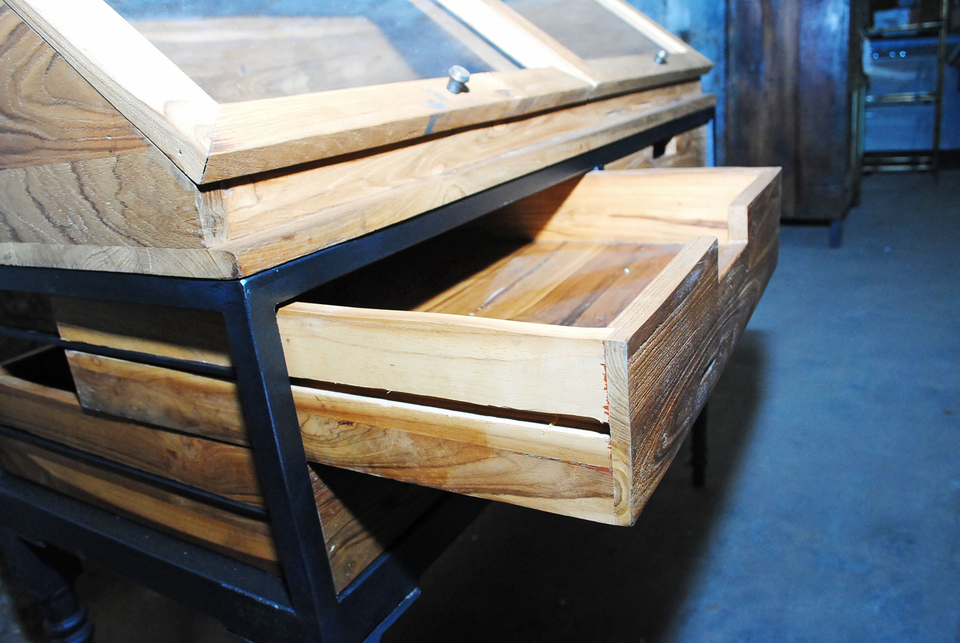 Slanted Display Cabinet