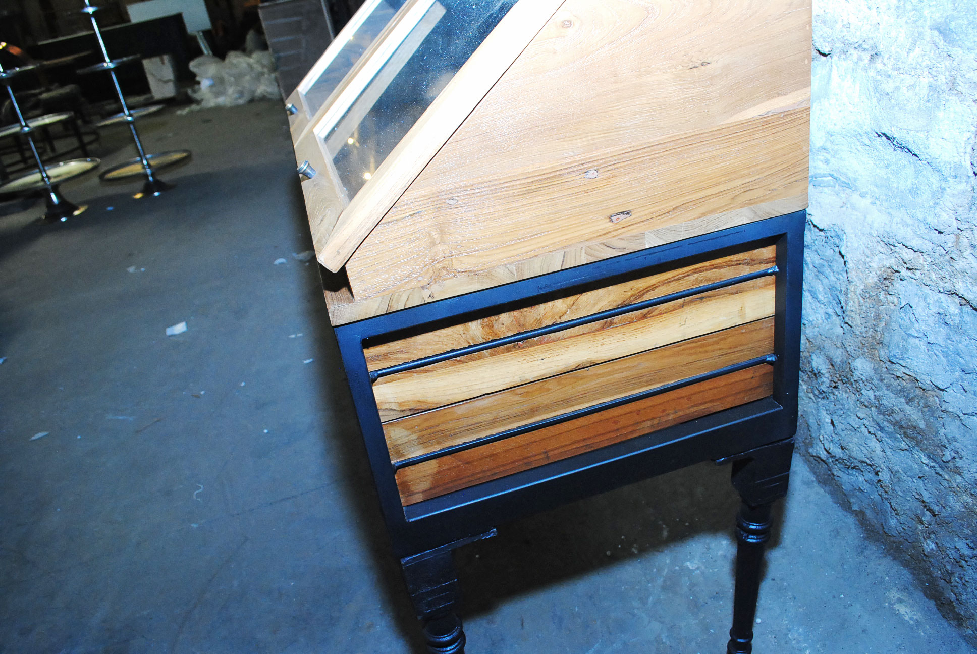 Slanted Display Cabinet