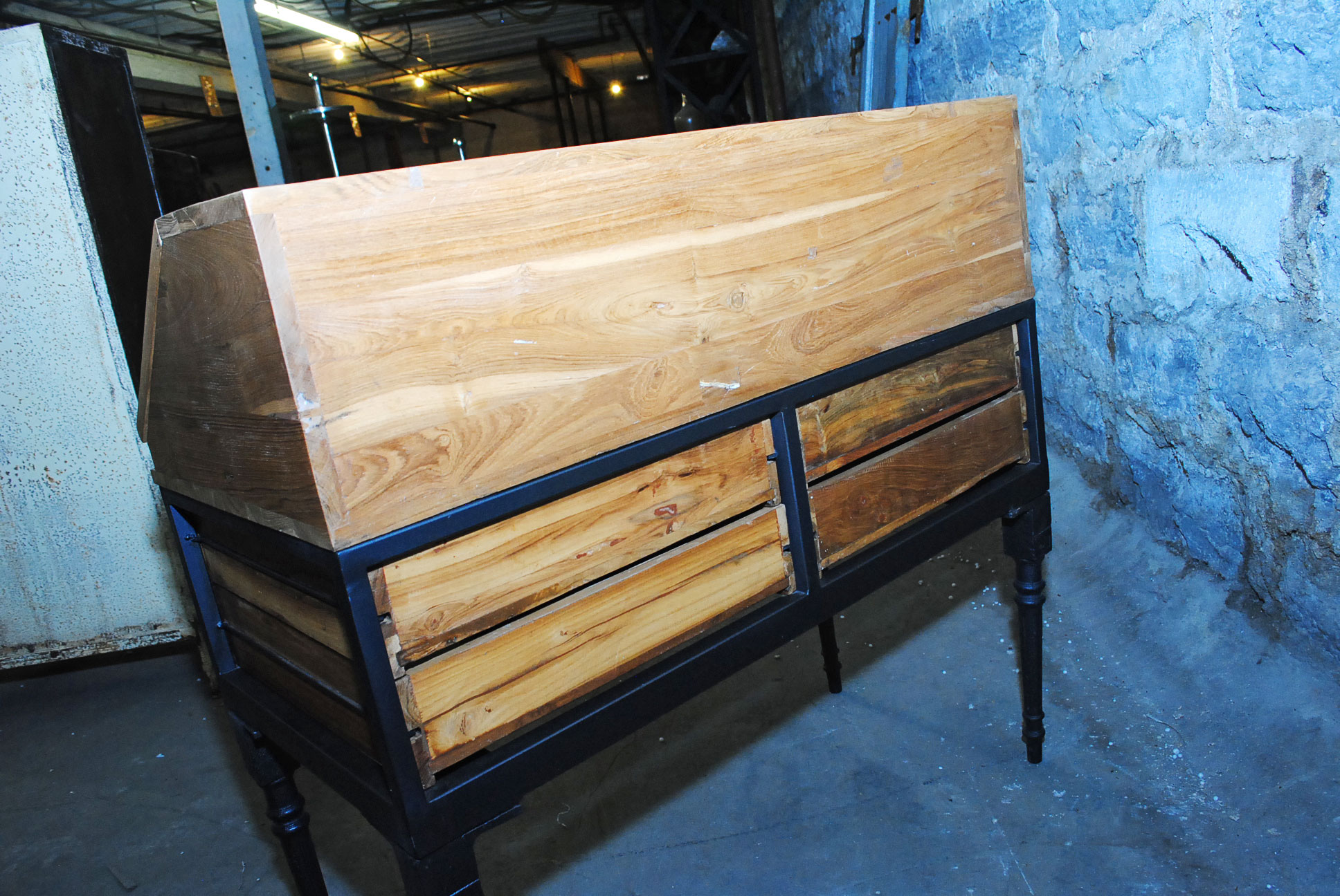 Slanted Display Cabinet