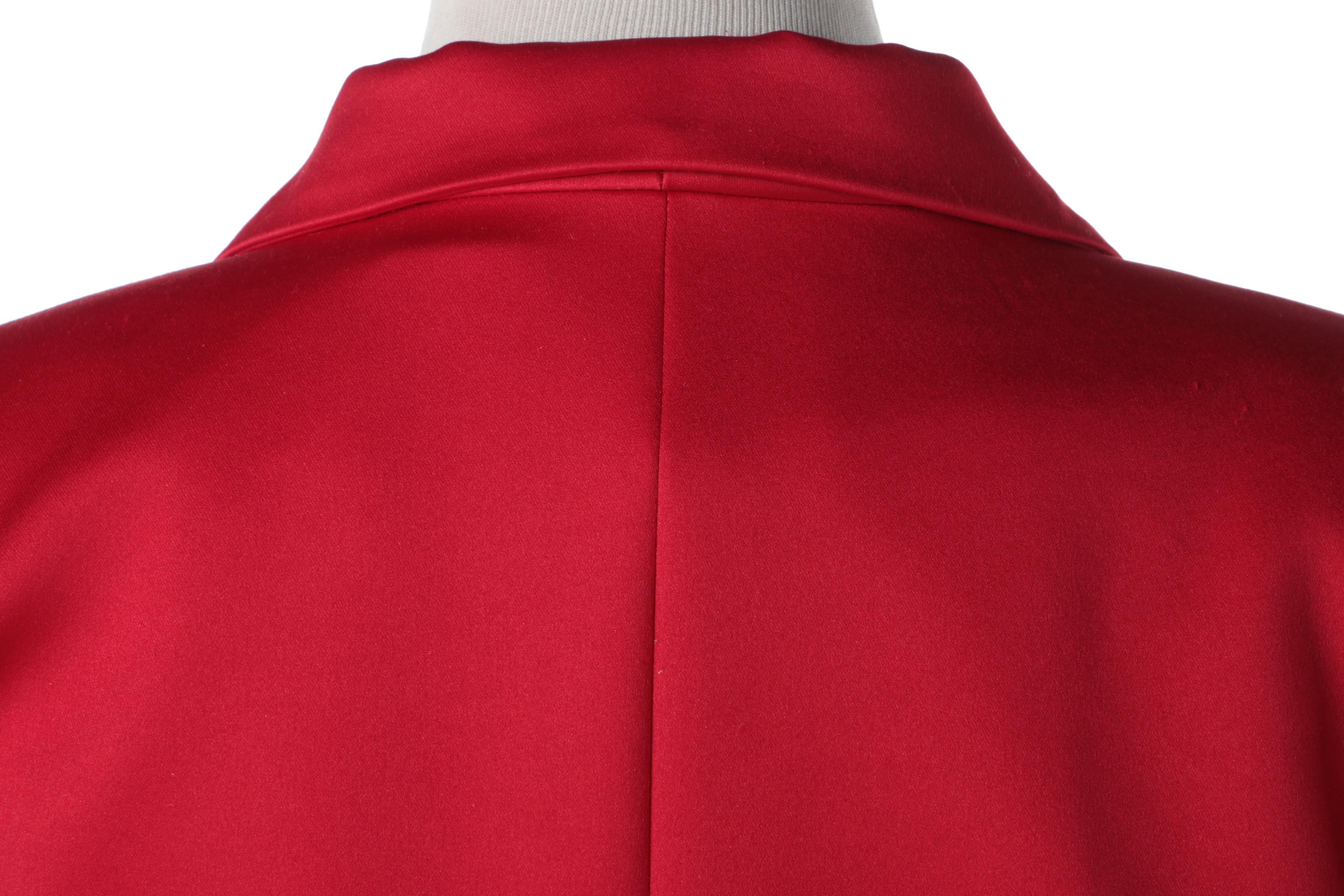 1980s Vintage Blacktie Oleg Cassini Red Blazer and Black Dress