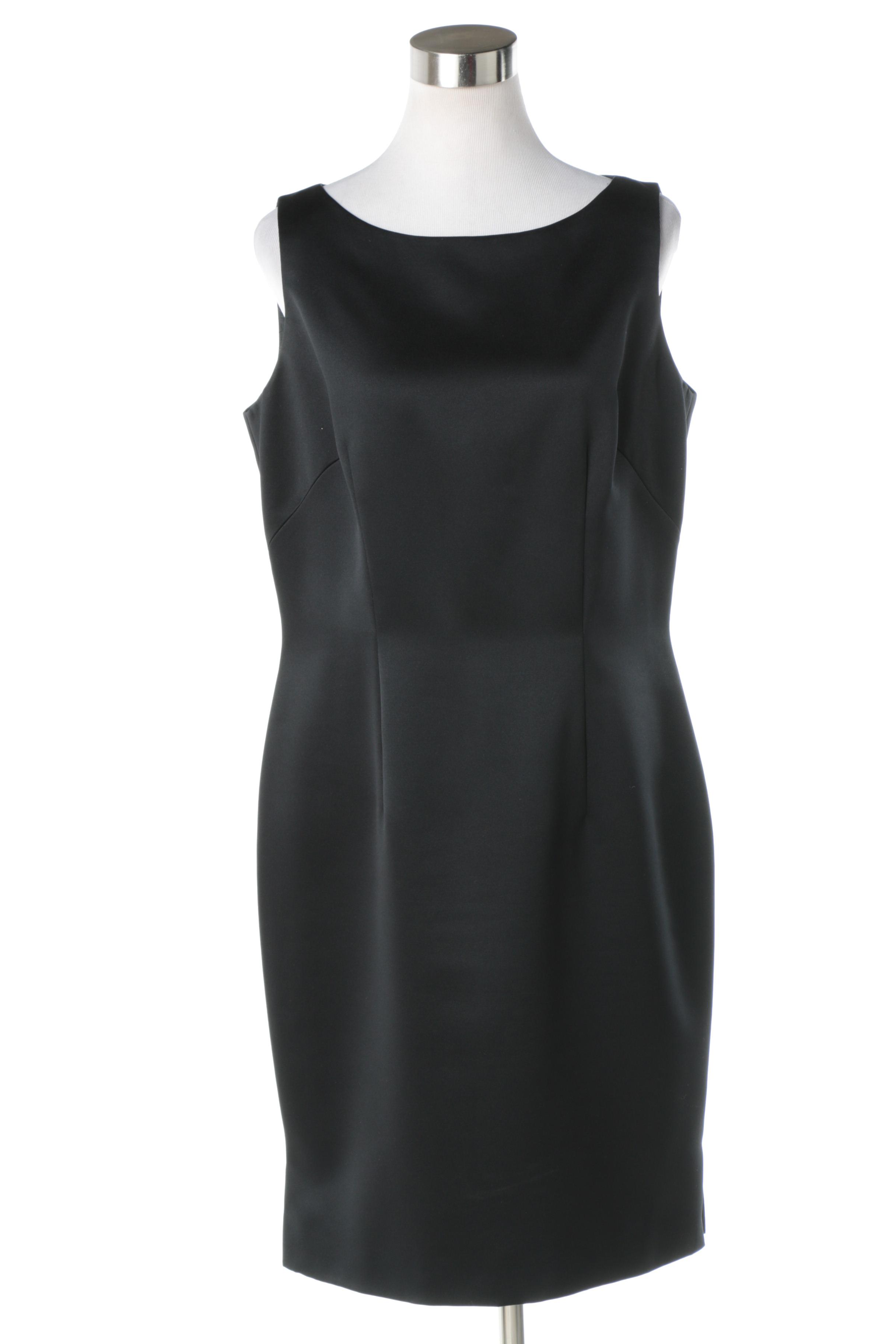 1980s Vintage Blacktie Oleg Cassini Red Blazer and Black Dress