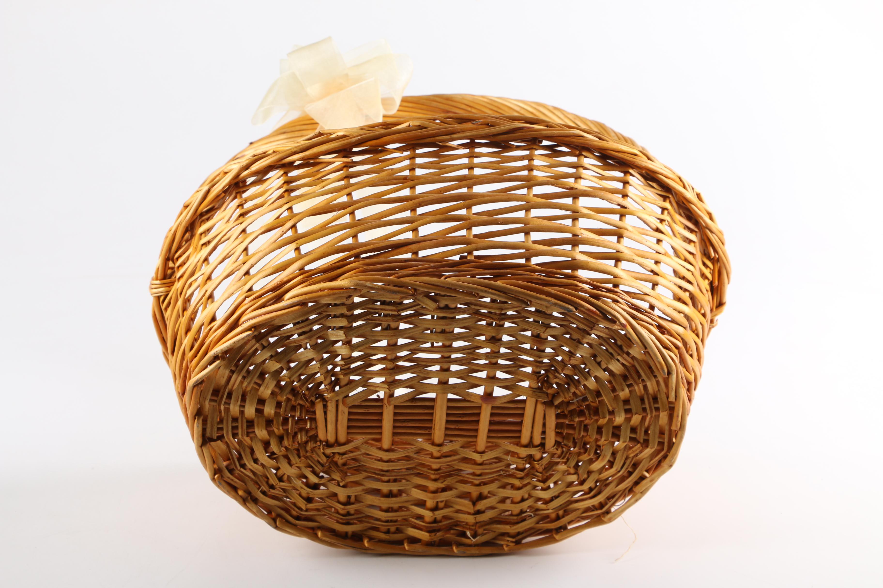Assorted Wood and Metal Baskets