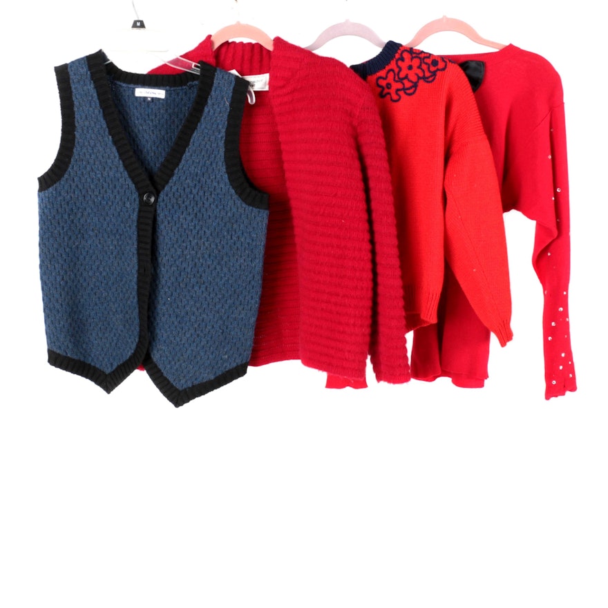 Women's Sweaters Including Built by Wendy, Schrader Knit