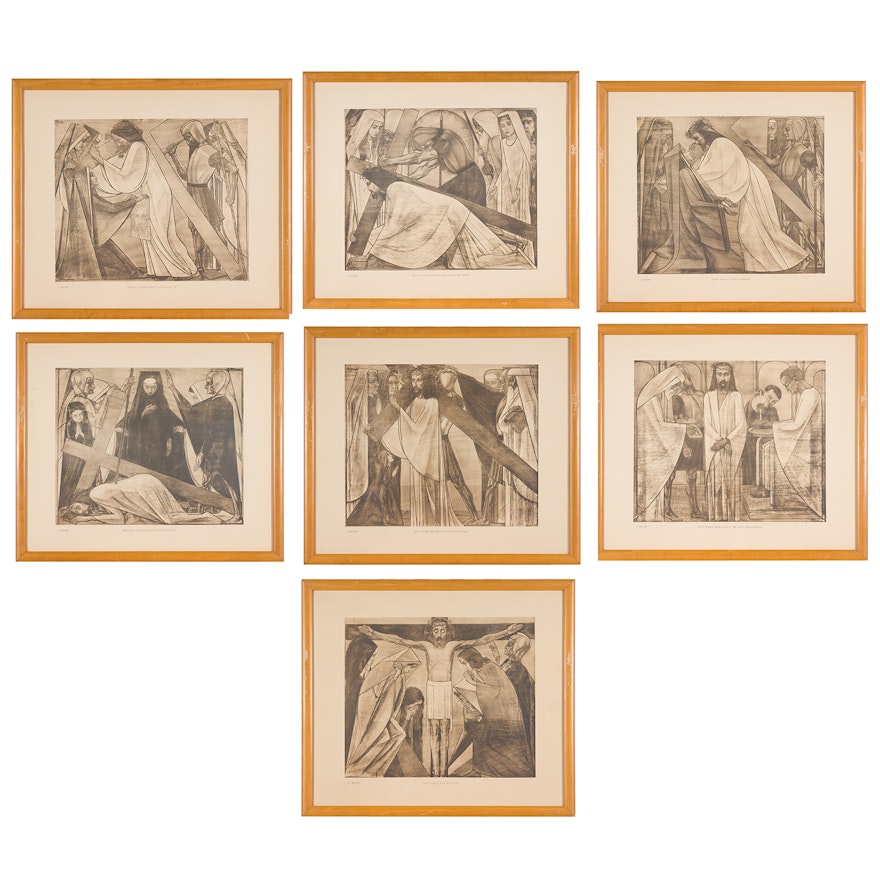 Jan Toorop Offset Lithographs After Stations of the Cross