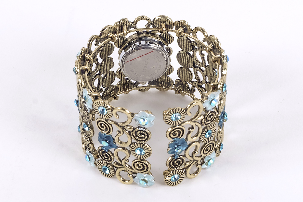 Assortment of Silver and Blue Costume Jewelry