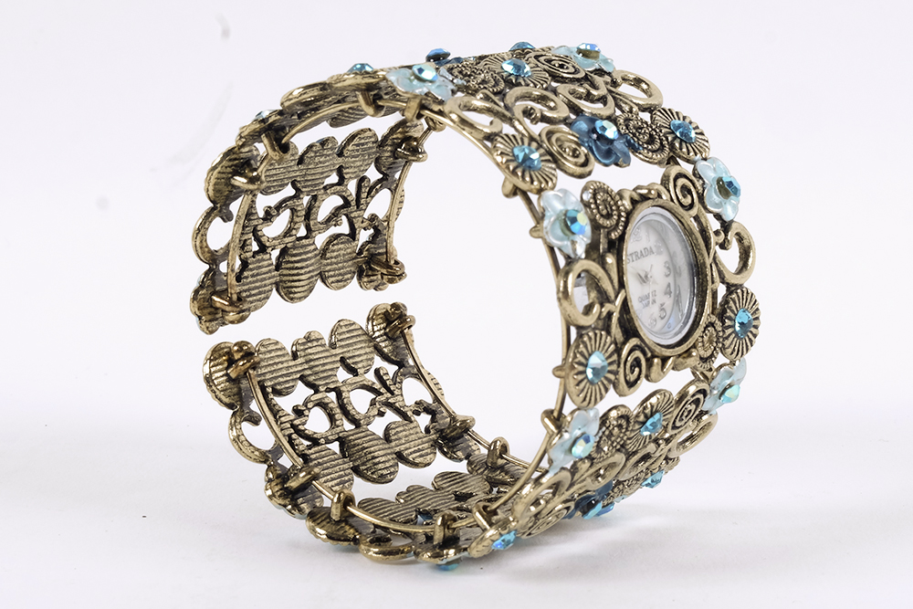 Assortment of Silver and Blue Costume Jewelry