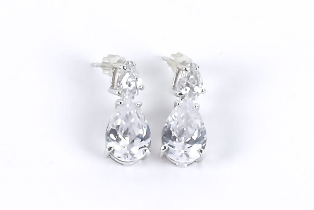 Assortment of Silver and Blue Costume Jewelry