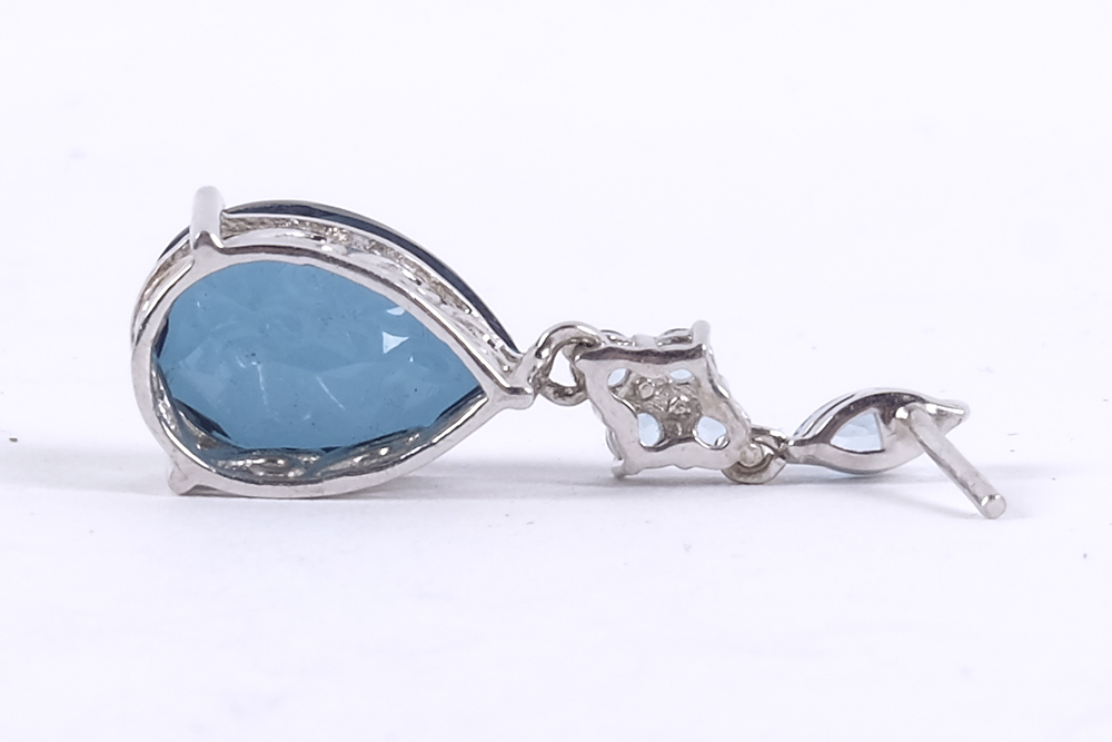 Assortment of Silver and Blue Costume Jewelry