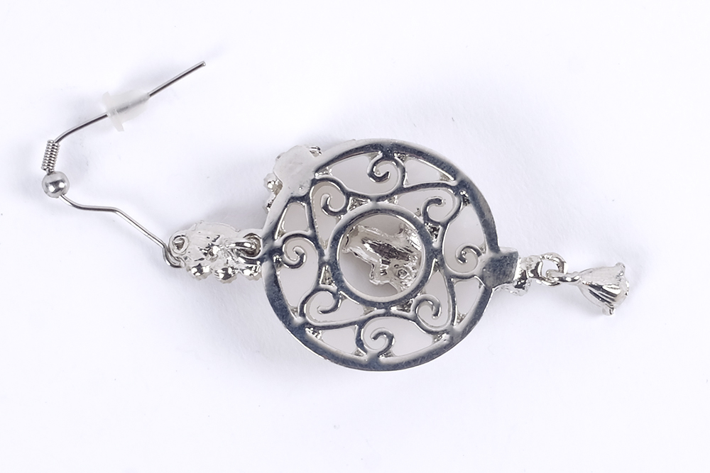 Assortment of Silver and Blue Costume Jewelry