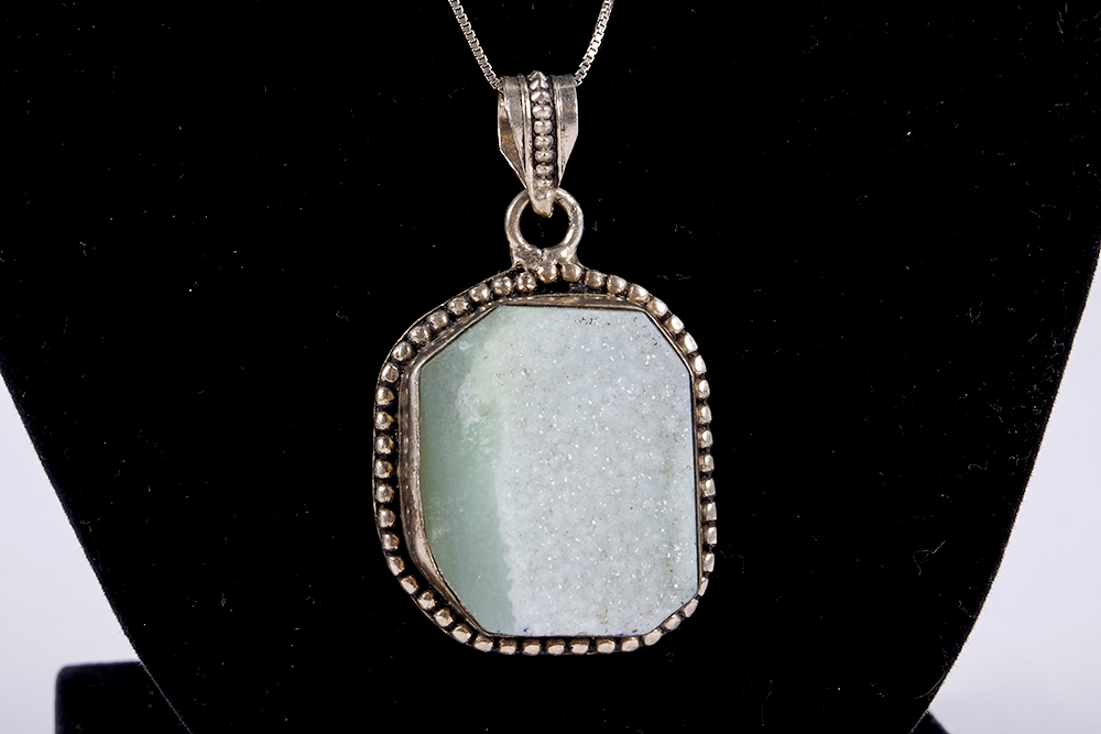 Assortment of Silver and Blue Costume Jewelry