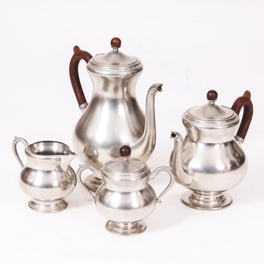Vintage Royal Holland Pewter Tea and Coffee Set