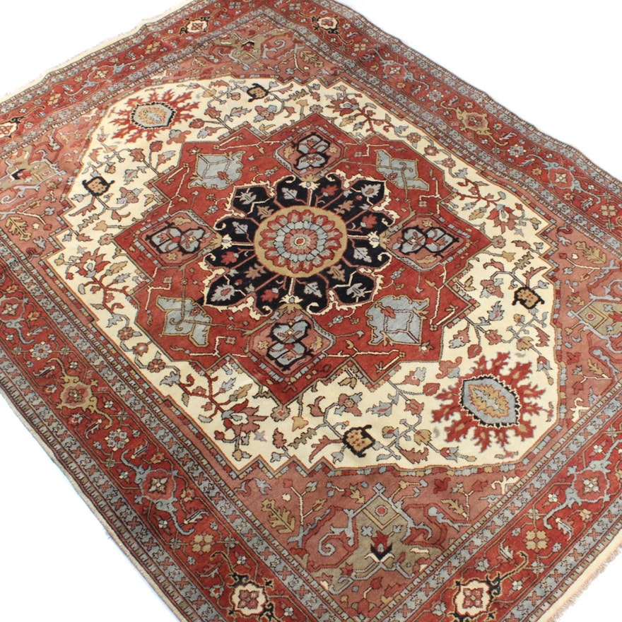 Hand Knotted Persian Kazak Bakhshayesh Room Size Rug