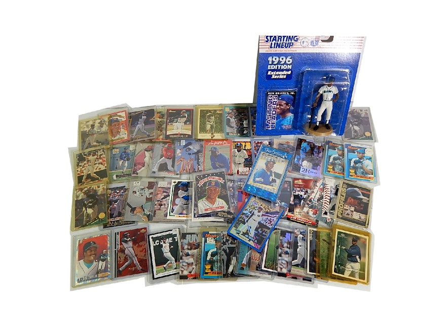 Ken Griffey Jr. Collectibles with Cards and 1996 Starting Lineup