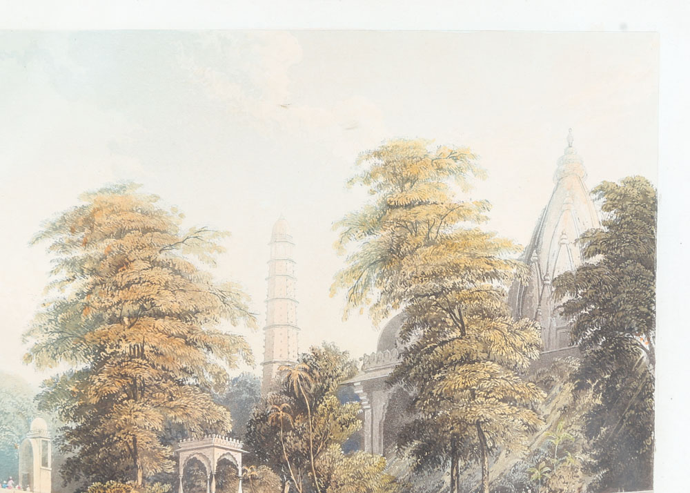 Antique Aquatint Etching After Captain Robert Melville Grindlay