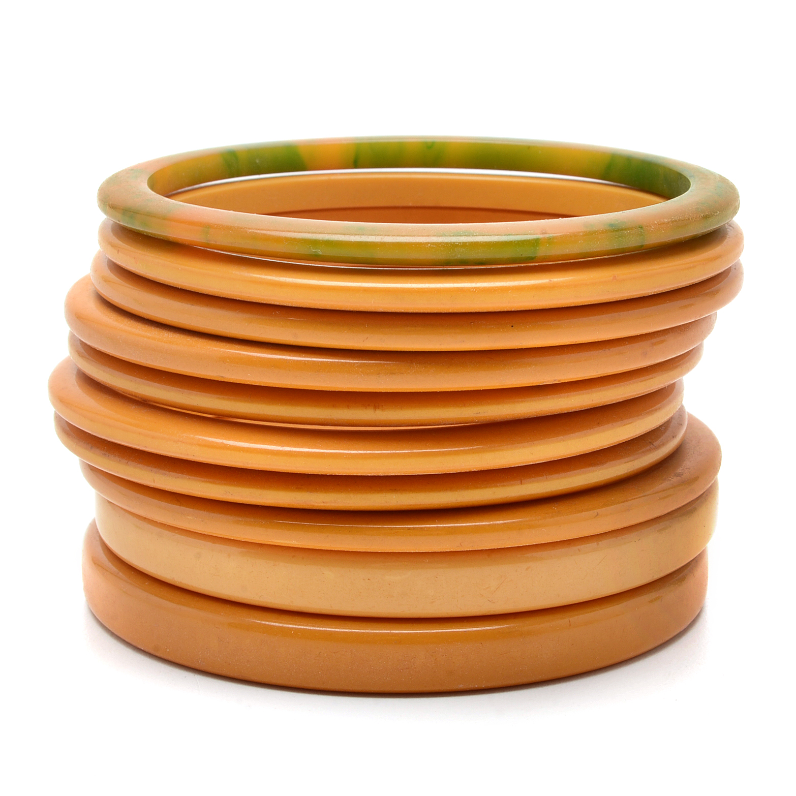 Ten Bakelite Bangle Bracelets