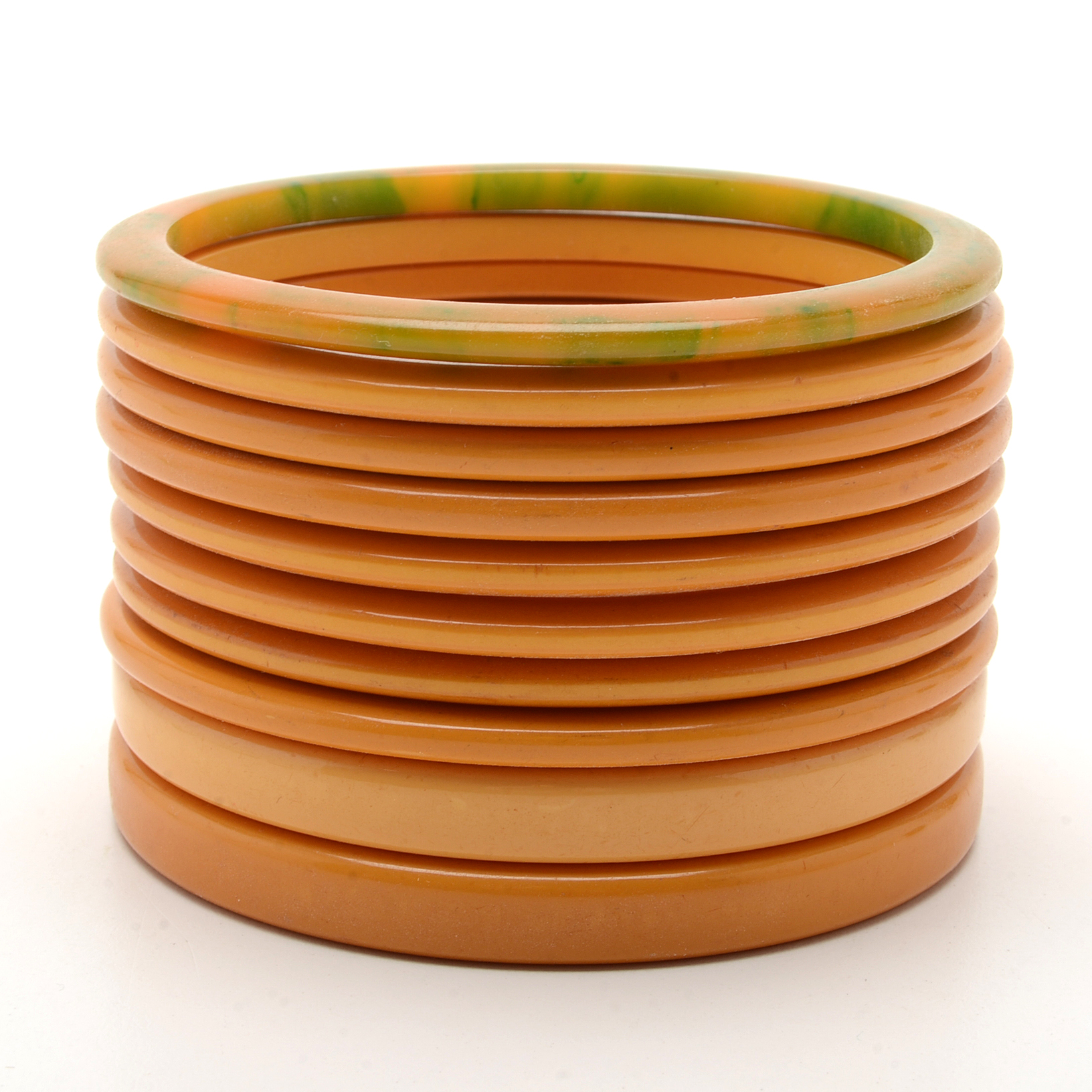 Ten Bakelite Bangle Bracelets