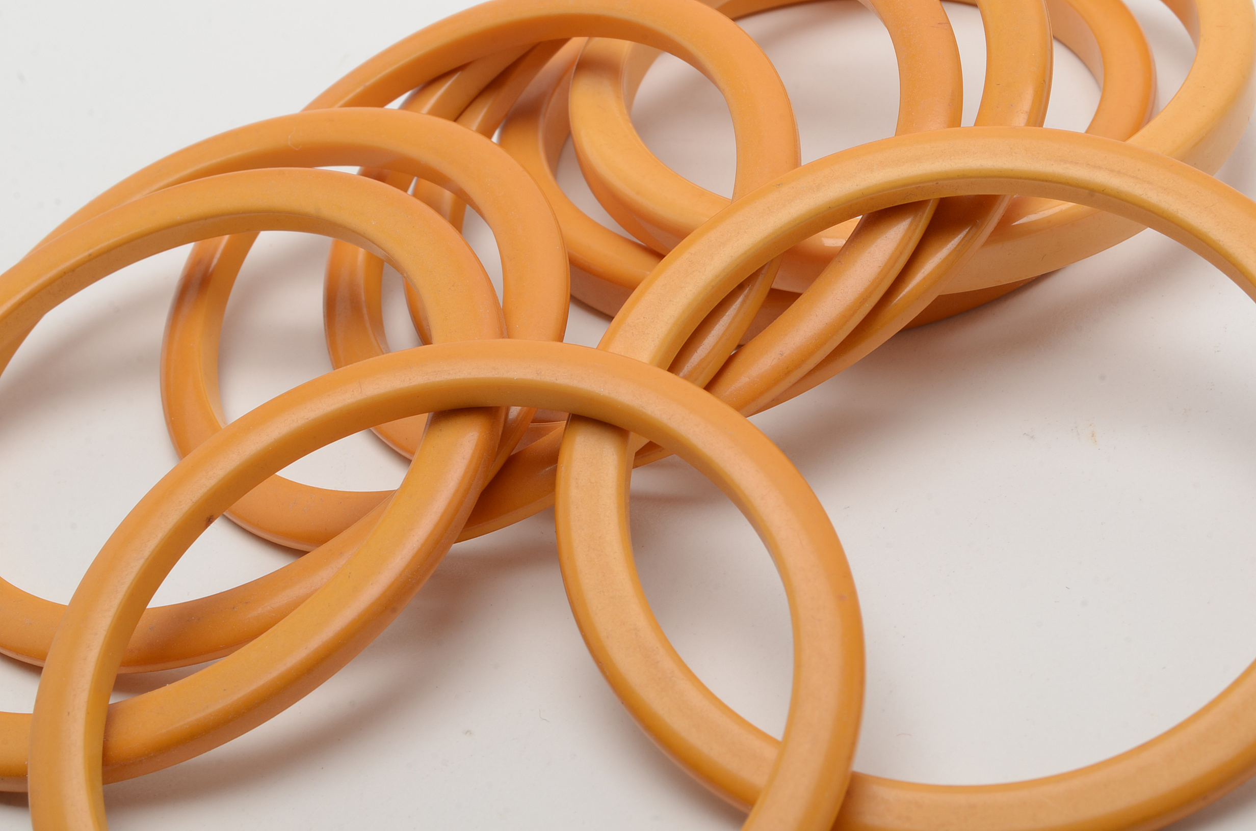 Ten Bakelite Bangle Bracelets