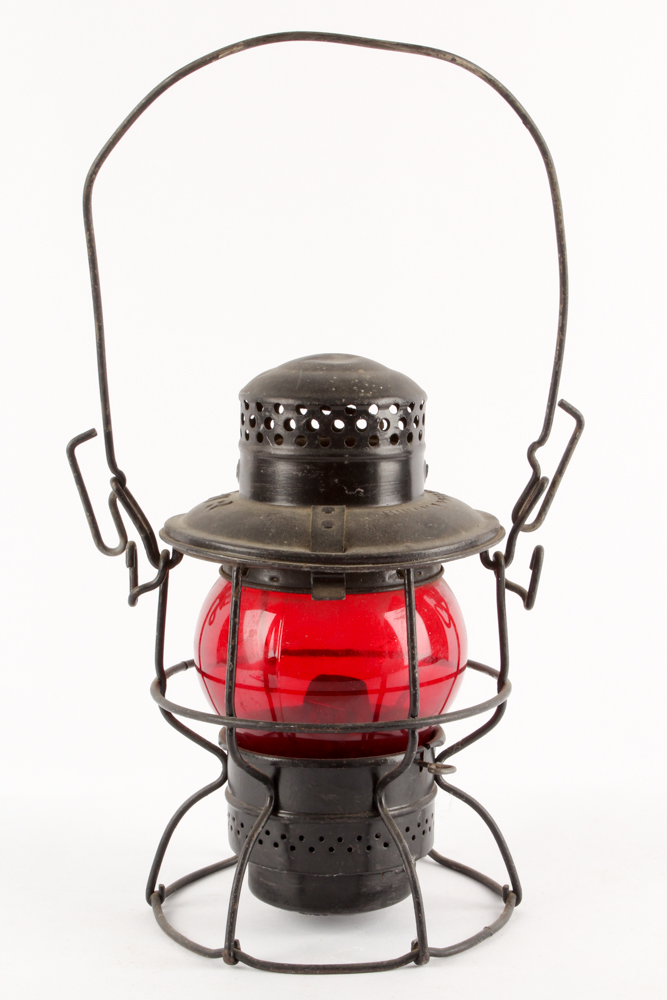 Antique Hiram Piper Railroad Lantern
