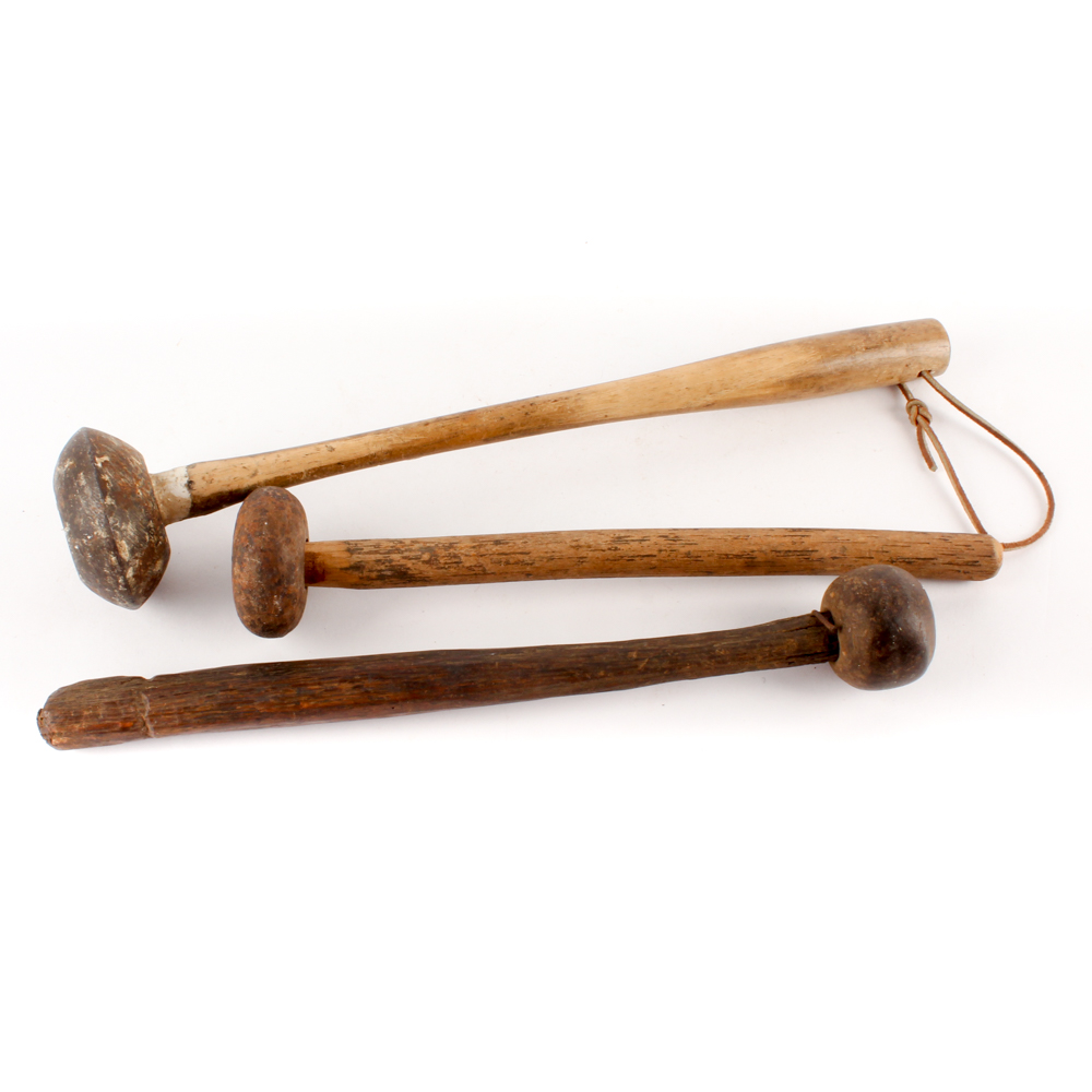 Antique Knapping Hammers