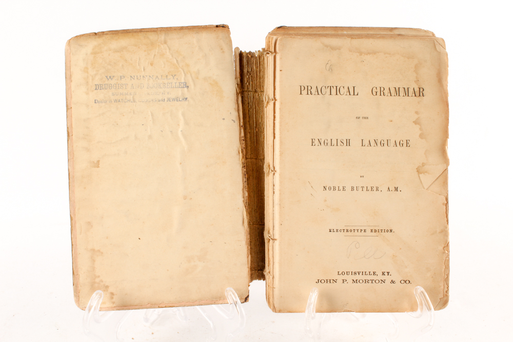 Antique Grammar, Arithmetic and Poetry Books