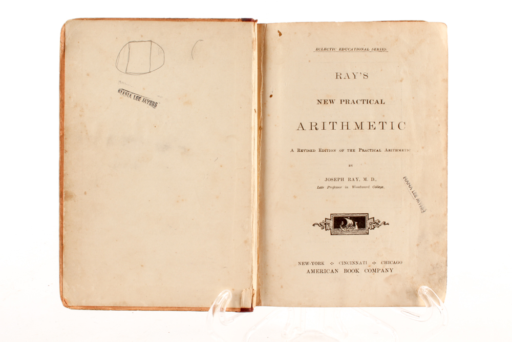 Antique Grammar, Arithmetic and Poetry Books