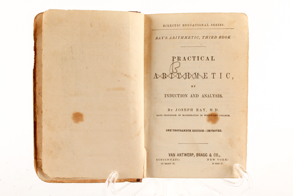 Antique Grammar, Arithmetic and Poetry Books