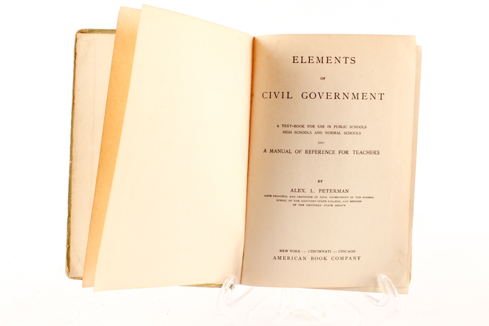 Antique Grammar, Arithmetic and Poetry Books