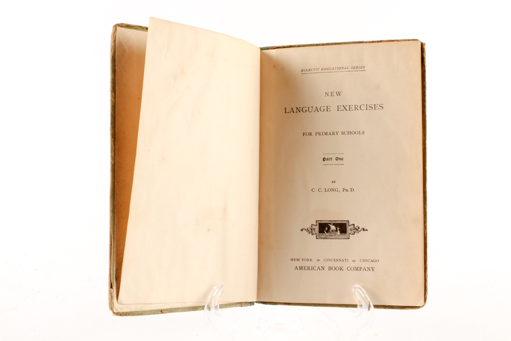 Antique Grammar, Arithmetic and Poetry Books