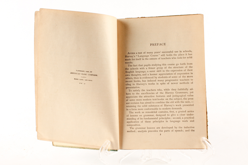 Antique Grammar, Arithmetic and Poetry Books