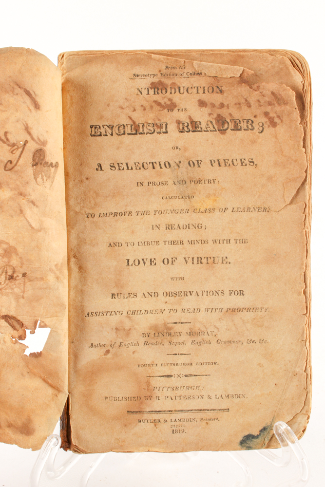 Antique Grammar, Arithmetic and Poetry Books