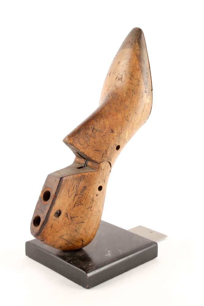 Vintage Sterling Shoe Last and Metal Cobbler's Shoe Form