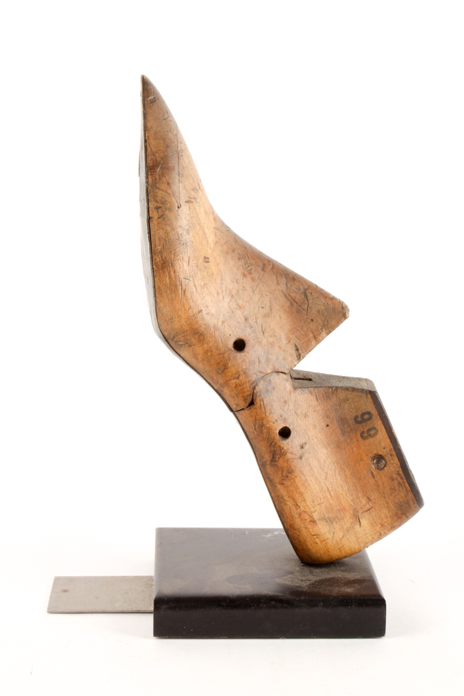 Vintage Sterling Shoe Last and Metal Cobbler's Shoe Form