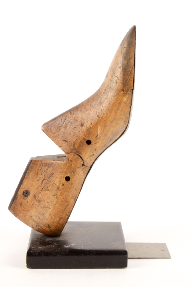 Vintage Sterling Shoe Last and Metal Cobbler's Shoe Form