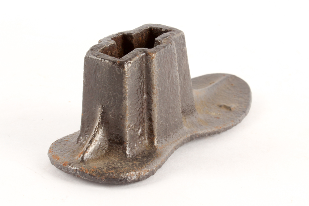 Vintage Sterling Shoe Last and Metal Cobbler's Shoe Form