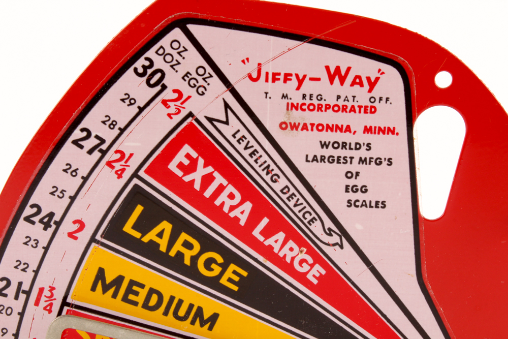 "Premier" and "Jiffy-Way" Egg Grading Scales