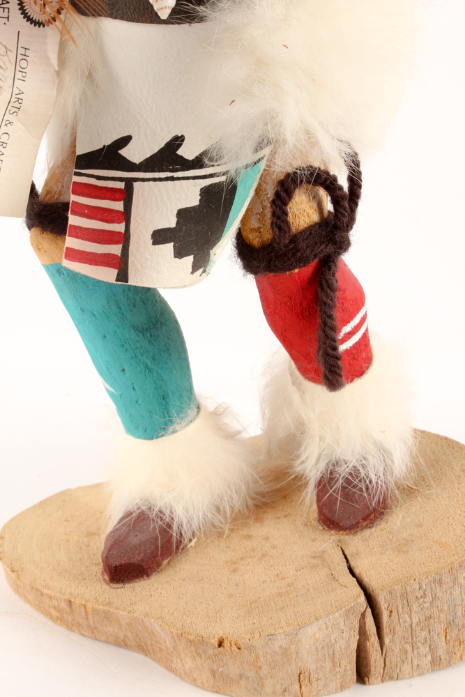 Elizabeth Jackson Hopi "Zuni Warrior Dancer" Kachina and Southwest Style Throw