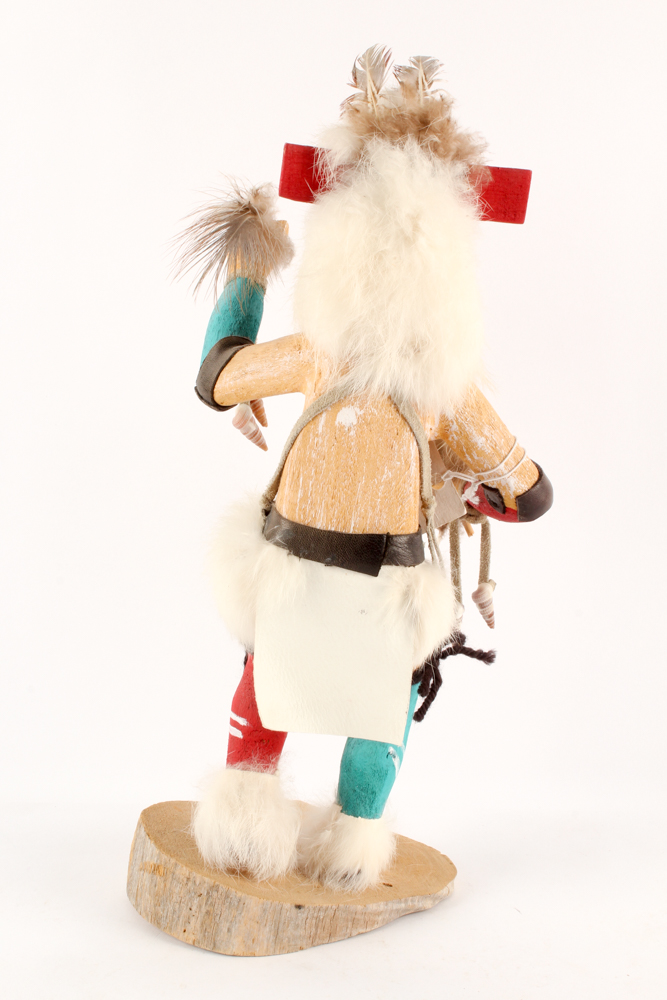 Elizabeth Jackson Hopi "Zuni Warrior Dancer" Kachina and Southwest Style Throw