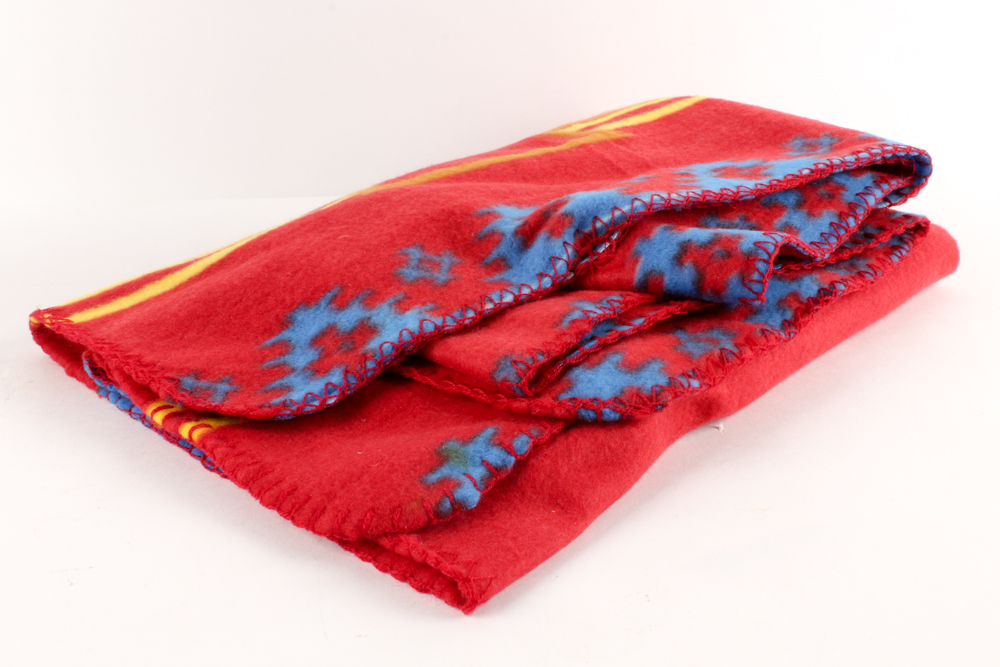 Elizabeth Jackson Hopi "Zuni Warrior Dancer" Kachina and Southwest Style Throw