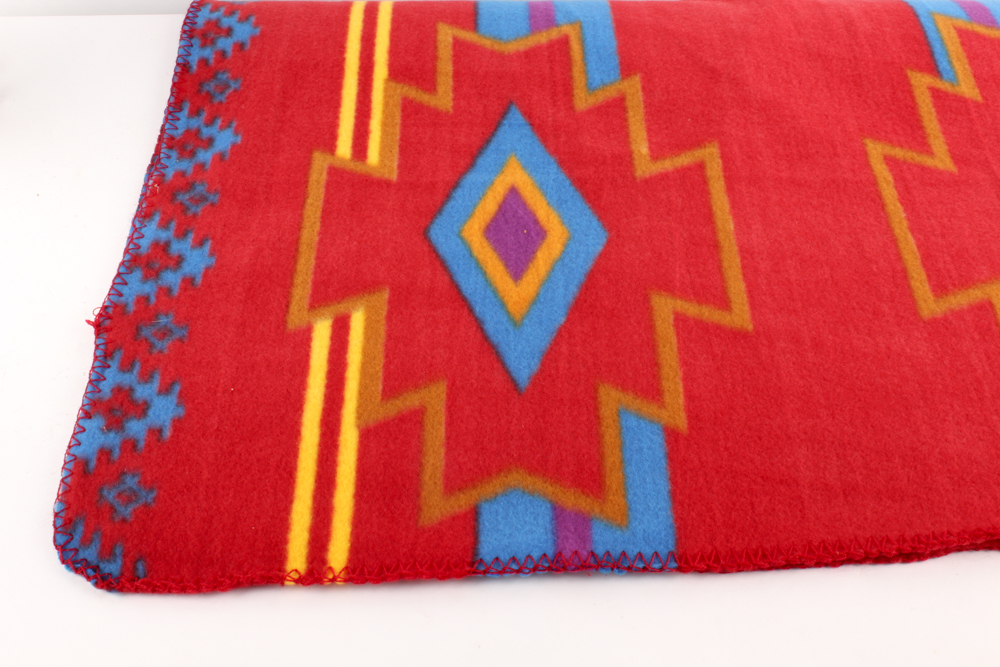 Elizabeth Jackson Hopi "Zuni Warrior Dancer" Kachina and Southwest Style Throw