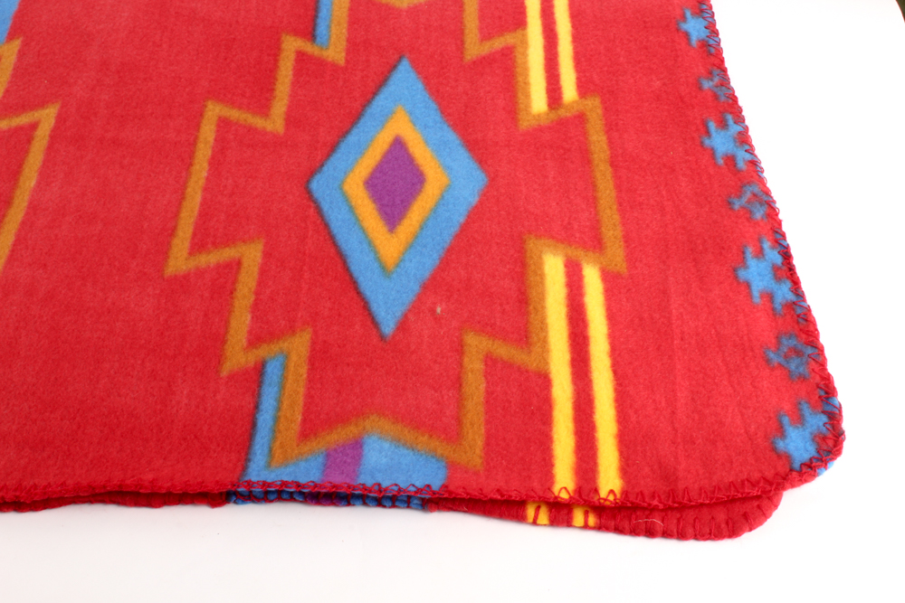 Elizabeth Jackson Hopi "Zuni Warrior Dancer" Kachina and Southwest Style Throw