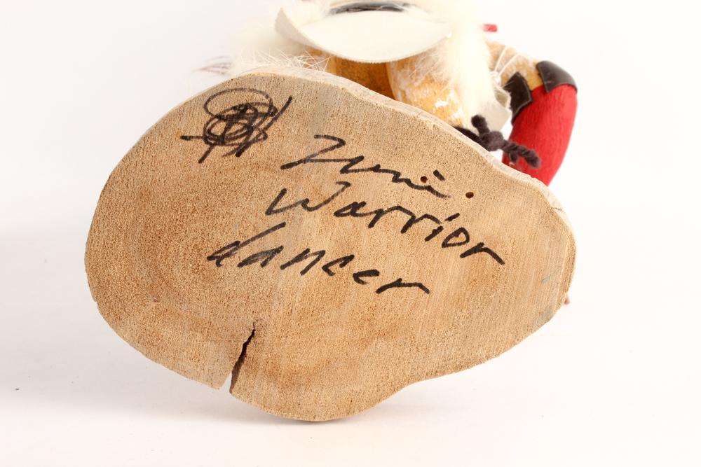 Elizabeth Jackson Hopi "Zuni Warrior Dancer" Kachina and Southwest Style Throw