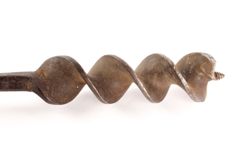 Antique Wood Handled Drill