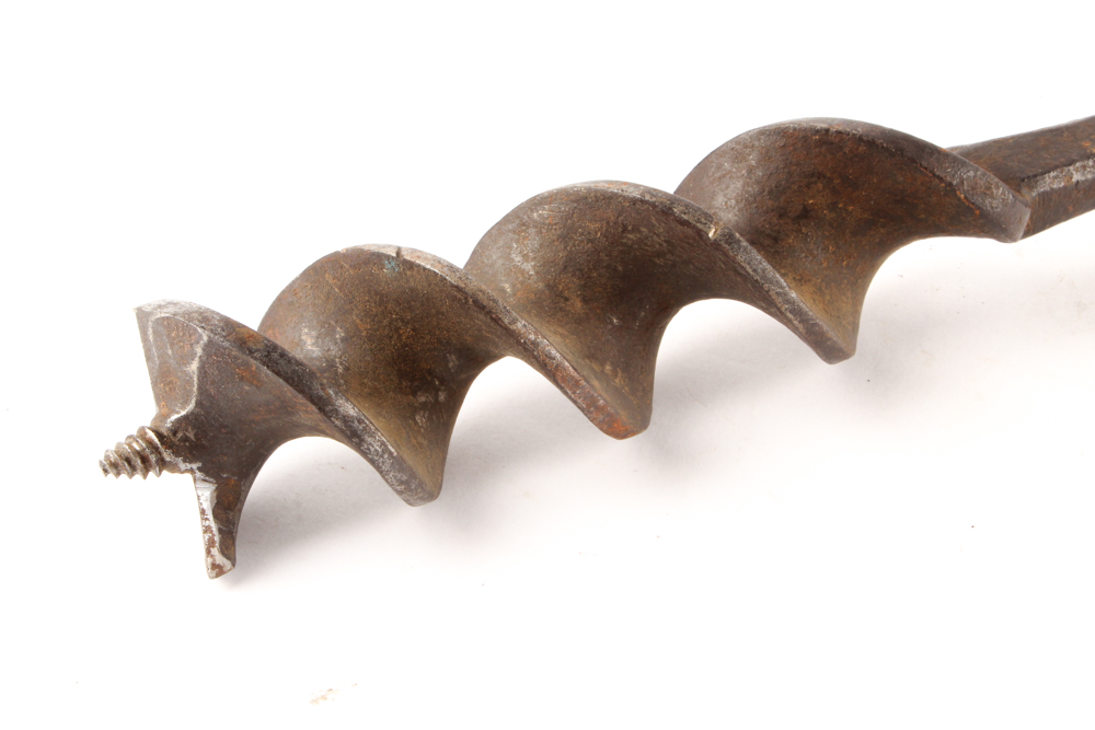 Antique Wood Handled Drill