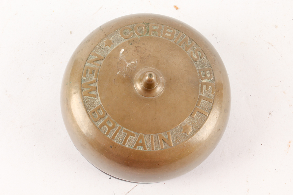 Antique Door Bells in Brass Bowl