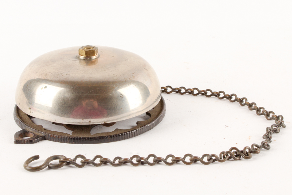 Antique Door Bells in Brass Bowl